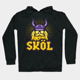 Skol Vikings Nordic Scandinavian Helmet Hoodie